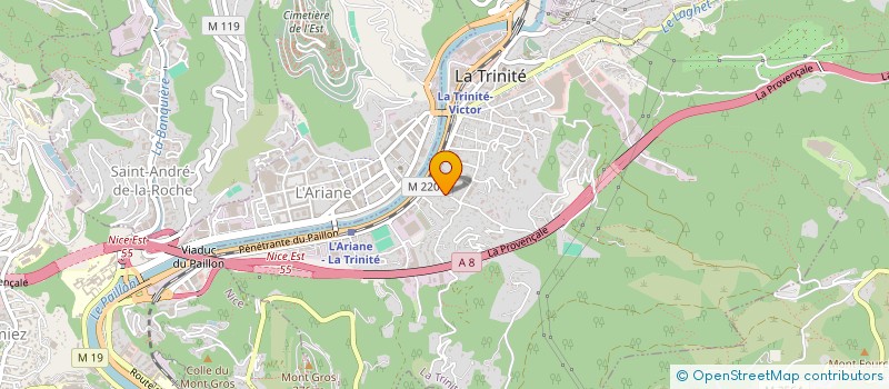 localisation de l'entreprise CMF à DRAP