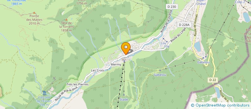 localisation de l'entreprise CMF à CHATEL