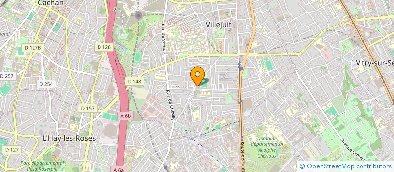 localisation de l'entreprise CMF à VILLEJUIF