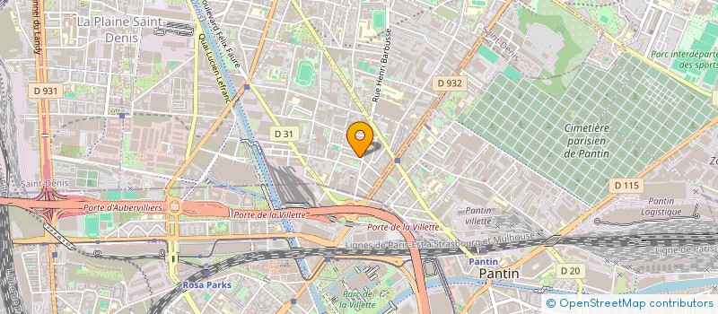 localisation de l'entreprise CMF à AUBERVILLIERS