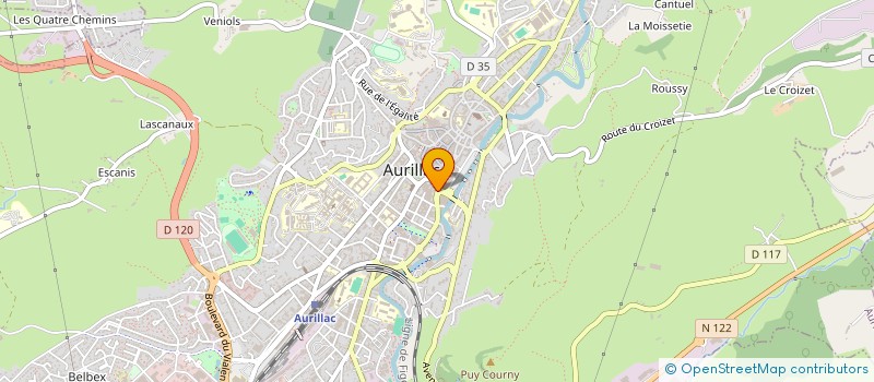 localisation de l'entreprise CMF AMAURY CHEVALEYRE à AURILLAC