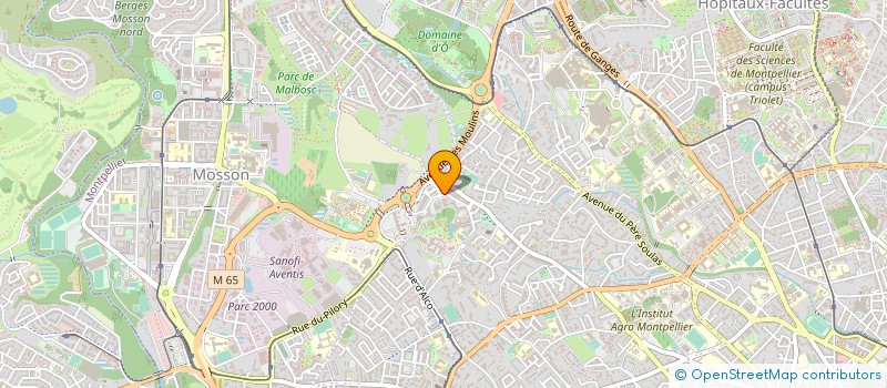 localisation de l'entreprise CMF AMENAGEMENT NO 1 à MONTPELLIER