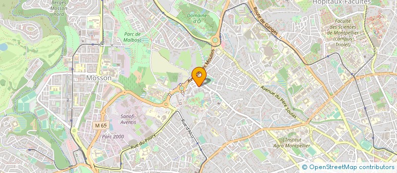 localisation de l'entreprise CMF EQUIPEMENT à MONTPELLIER