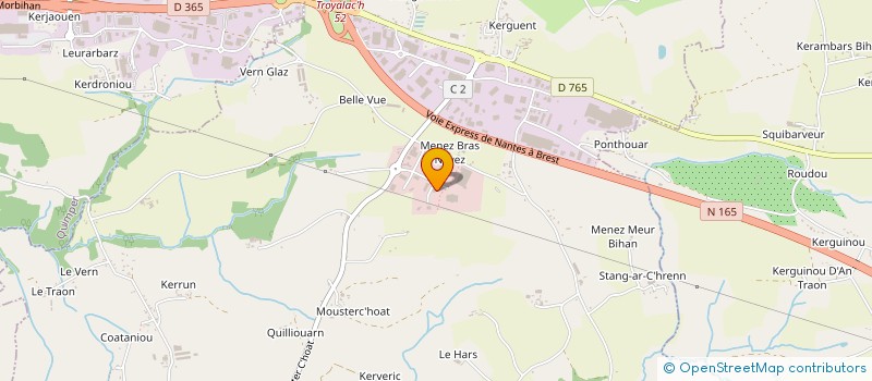 localisation de l'entreprise CMF IMMO  SAINT-EVARZEC