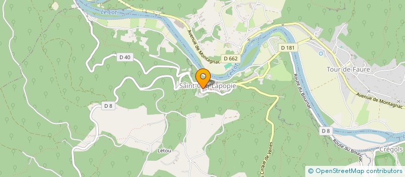 localisation de l'entreprise CMF LAPOPIE  SAINT-CIRQ-LAPOPIE