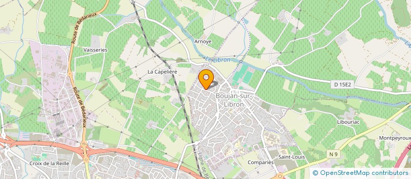 localisation de l'entreprise CMG à BOUJAN-SUR-LIBRON