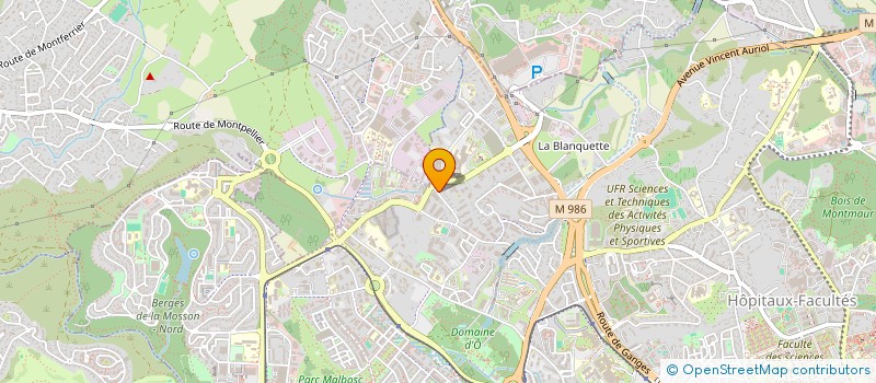 localisation de l'entreprise CMG à MONTPELLIER
