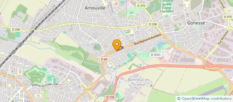 localisation de l'entreprise CMG  ARNOUVILLE