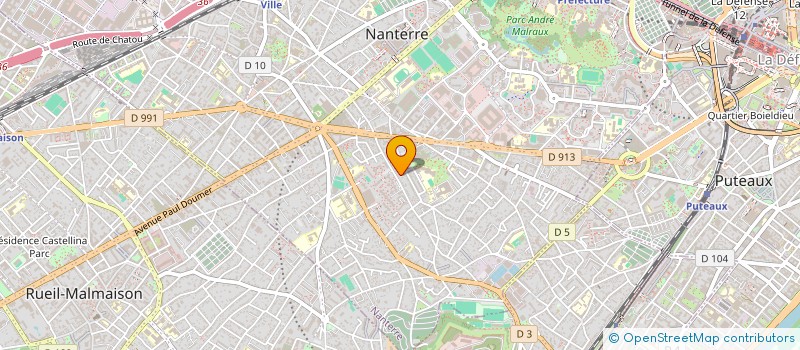 localisation de l'entreprise CMG CARS à NANTERRE