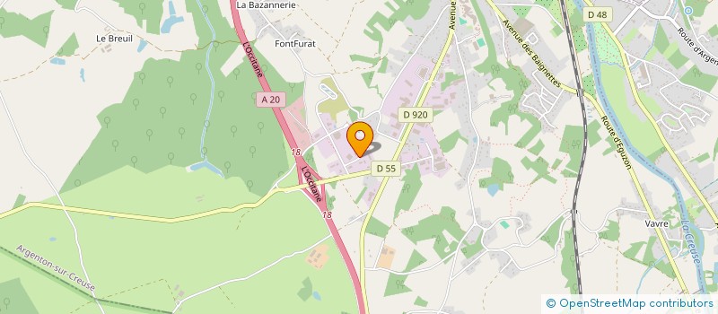 localisation de l'entreprise CMG IMO 36 à ARGENTON-SUR-CREUSE