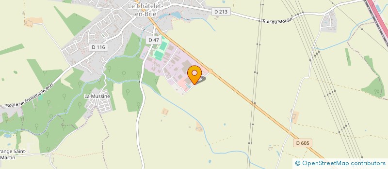 localisation de l'entreprise CMG LUNETIERS  LE CHATELET-EN-BRIE