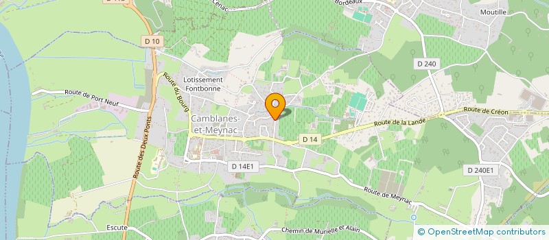 localisation de l'entreprise CMG PREMIUM  CAMBLANES-ET-MEYNAC