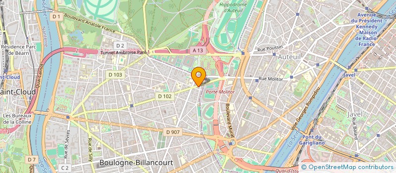 localisation de l'entreprise CMG-TECH à BOULOGNE-BILLANCOURT