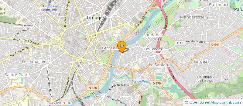 localisation de l'entreprise CMGG à LIMOGES