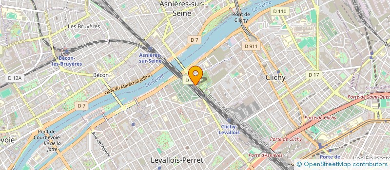 localisation de l'entreprise CMGM DUNHIFLEX à CLICHY