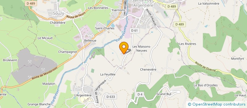 localisation de l'entreprise CMGS à SAINTE-FOY-L'ARGENTIERE