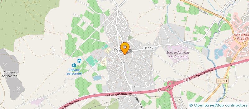 localisation de l'entreprise CMH à POUSSAN