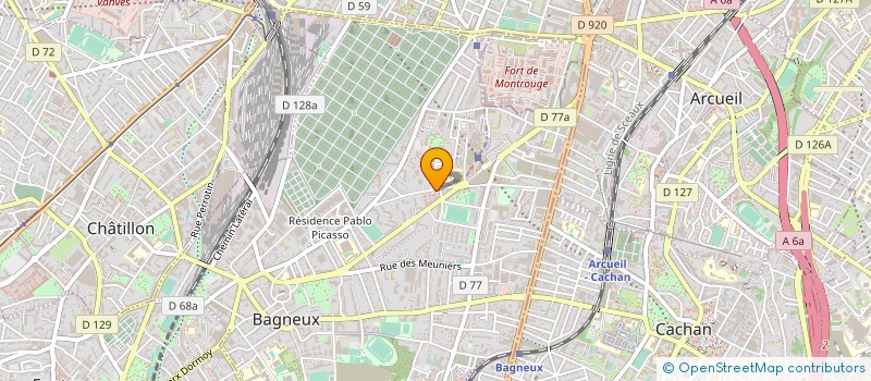 localisation de l'entreprise CMH à BAGNEUX