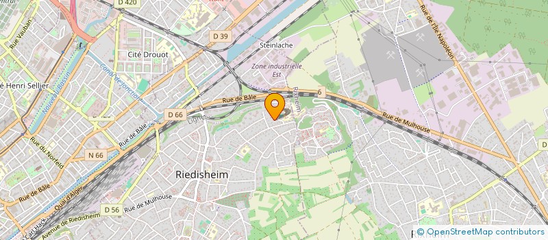 localisation de l'entreprise CMH  RIEDISHEIM