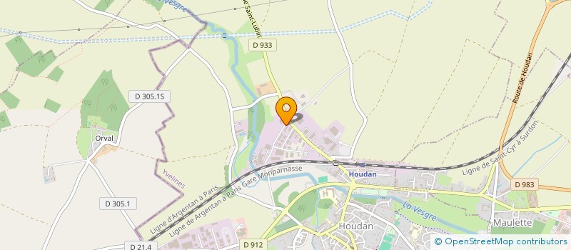 localisation de l'entreprise CMH AEROSYS à HOUDAN