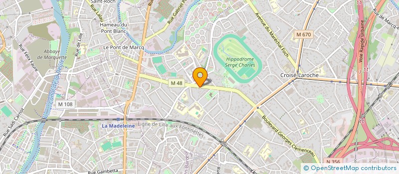 localisation de l'entreprise CMH IMMO à MARCQ-EN-BARŒUL