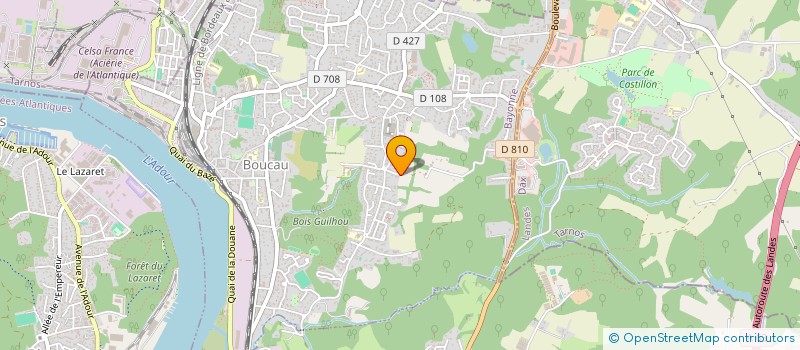 localisation de l'entreprise CMH PROJET  BOUCAU