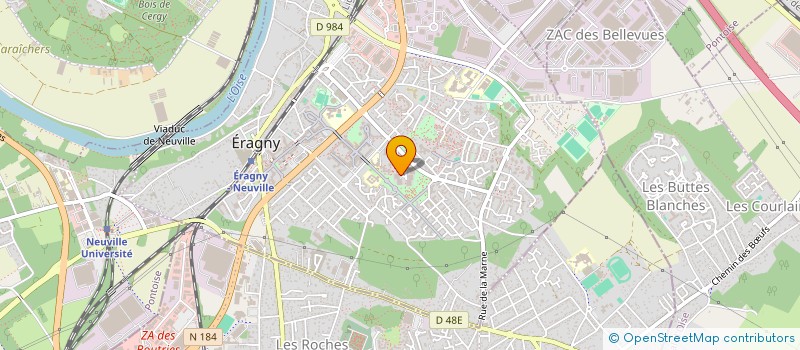 localisation de l'entreprise CMI  ERAGNY