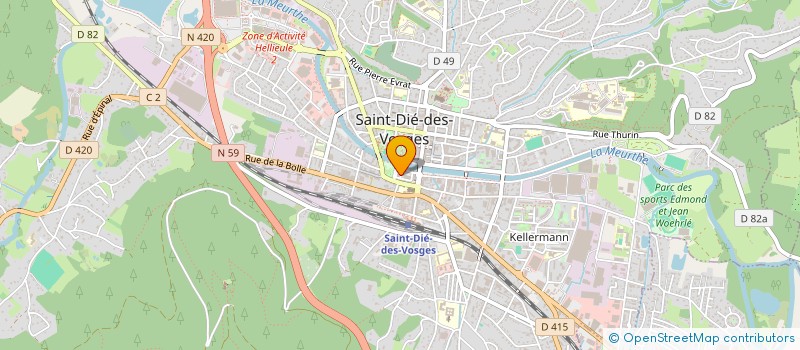 localisation de l'entreprise CMI à SAINT-DIE-DES-VOSGES