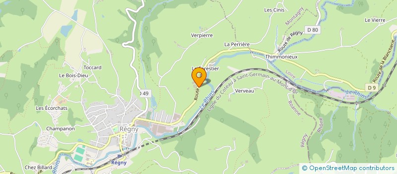 localisation de l'entreprise CMI  REGNY