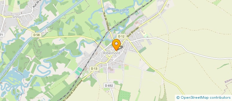 localisation de l'entreprise CMI  RIBEMONT