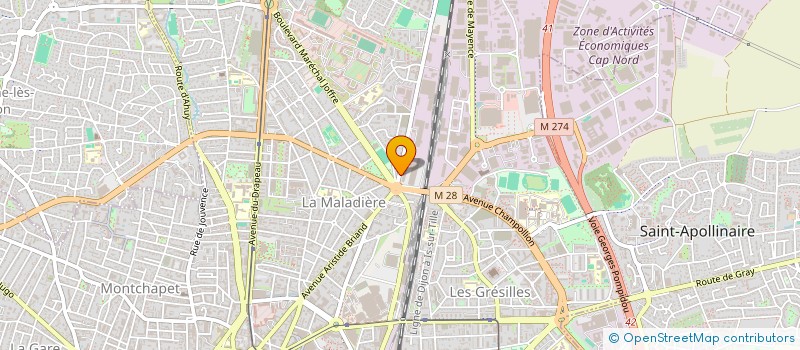 localisation de l'entreprise CMI à DIJON