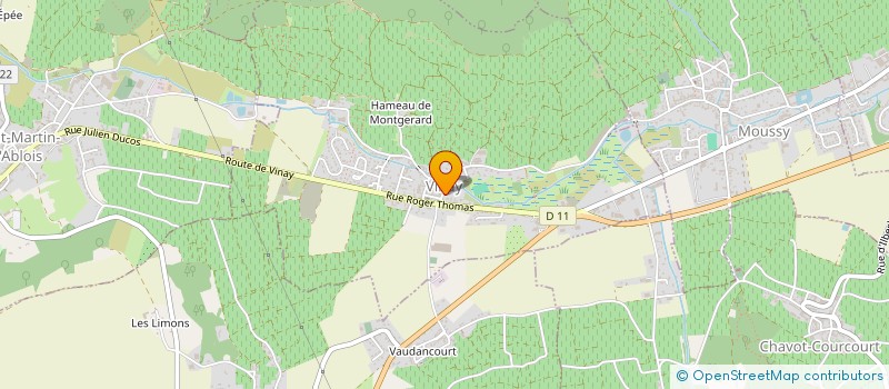 localisation de l'entreprise CMI CHARPENTE  BRUGNY-VAUDANCOURT