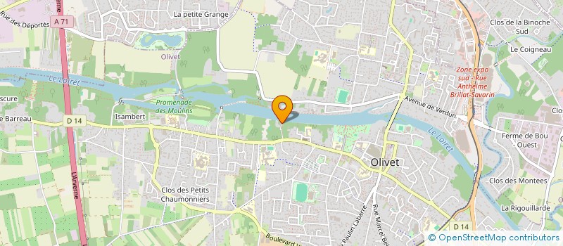 localisation de l'entreprise CMI MEDEXPERT  OLIVET