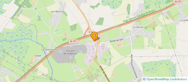 localisation de l'entreprise CMI OUEST  DONGES