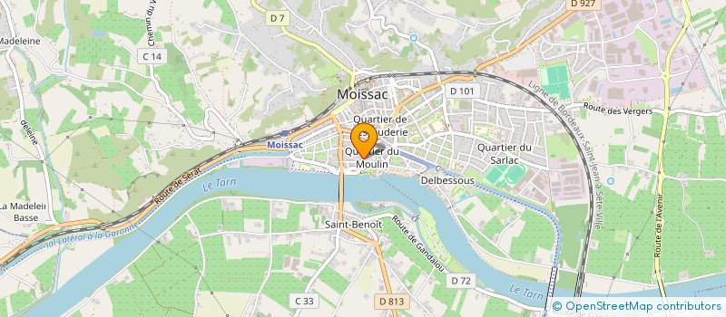 localisation de l'entreprise CMIT  MOISSAC