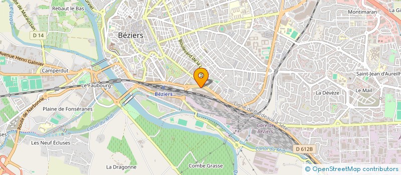 localisation de l'entreprise CMJ à BEZIERS