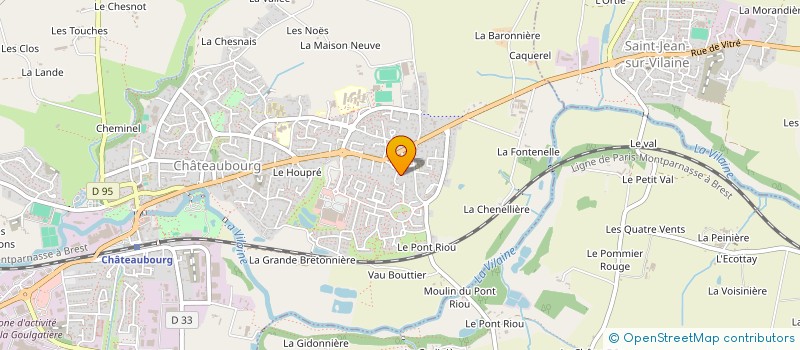 localisation de l'entreprise CMJ  CHATEAUBOURG