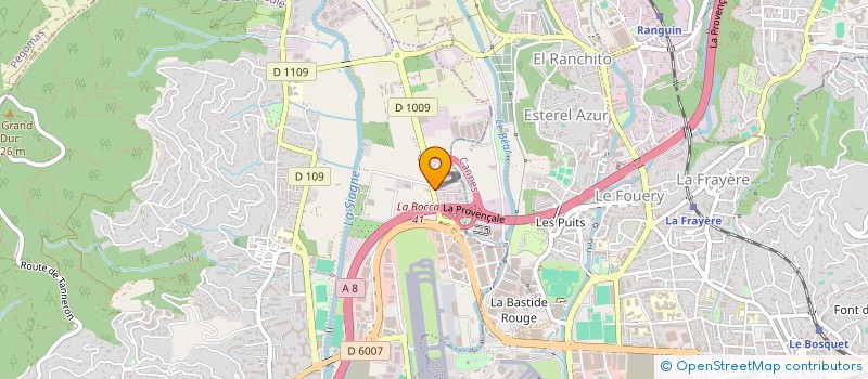 localisation de l'entreprise CMJ à MANDELIEU-LA-NAPOULE