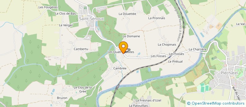 localisation de l'entreprise CMJ TRAVAUX PUBLICS  SAINT-SENOUX