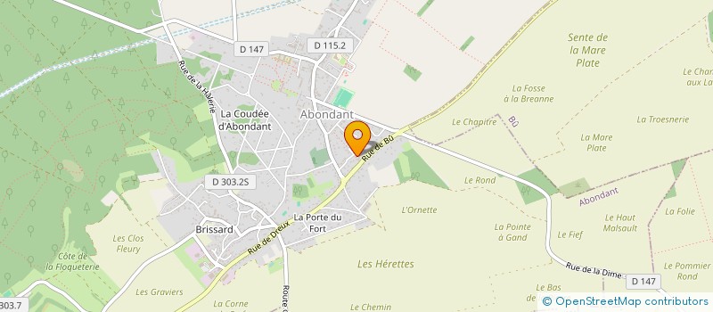 localisation de l'entreprise CMJA DESIGN à ABONDANT