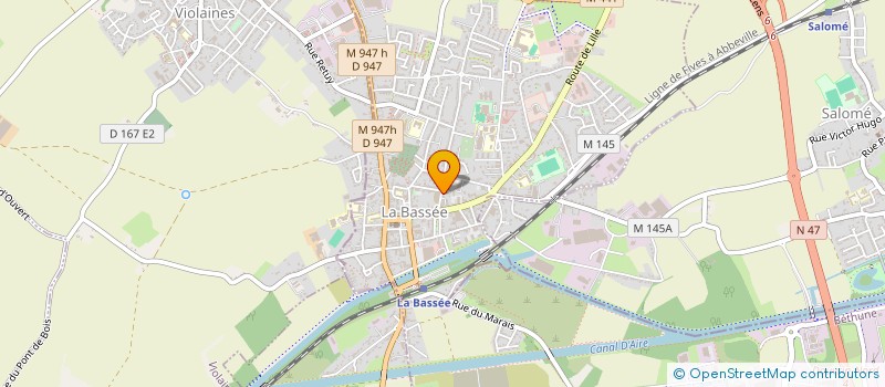 localisation de l'entreprise CMJC IMMO  LA BASSEE