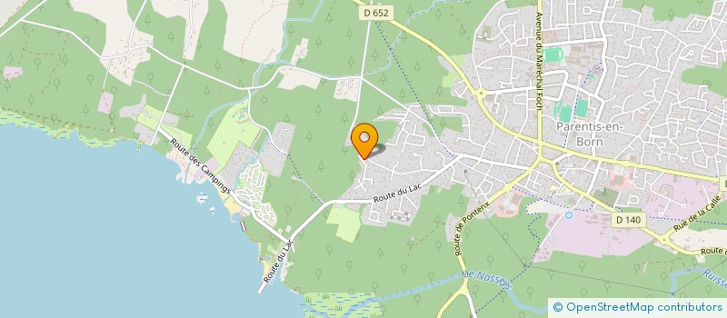 localisation de l'entreprise CMJF  PARENTIS-EN-BORN