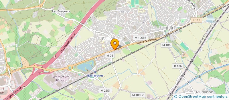 localisation de l'entreprise CMJMG à BAILLARGUES