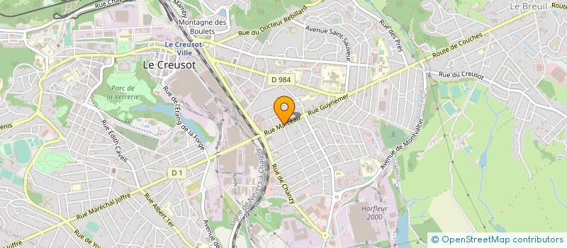 localisation de l'entreprise CMJN DISTRIBUTION  LE CREUSOT