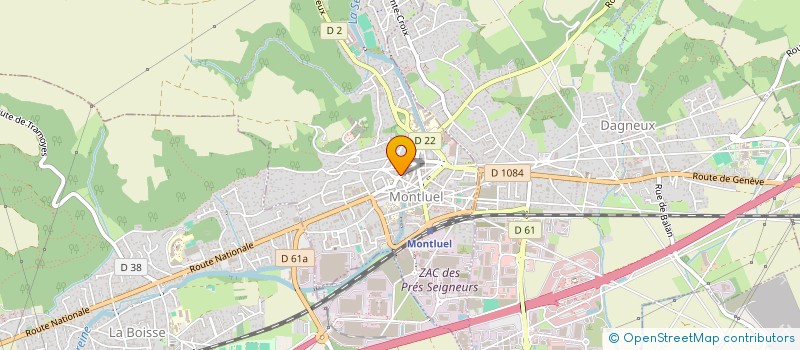 localisation de l'entreprise CMJP COIFFURE à MONTLUEL
