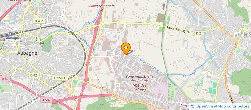 localisation de l'entreprise CMJS PRODUCTION  AUBAGNE