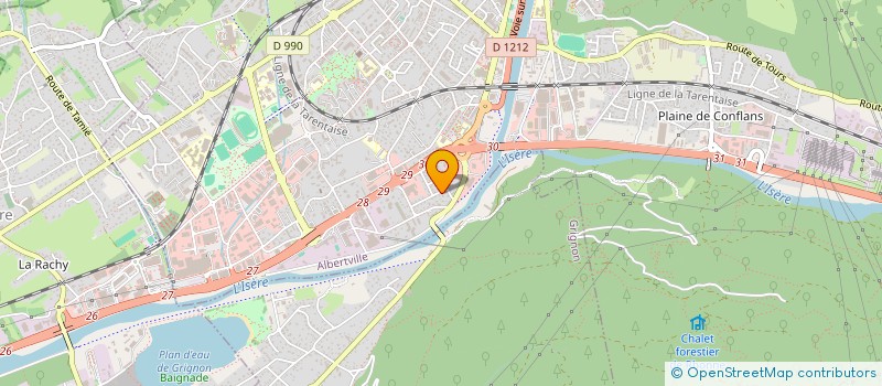 localisation de l'entreprise CMK  ALBERTVILLE