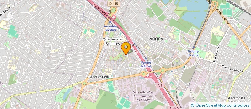 localisation de l'entreprise CMK SERVICE à GRIGNY
