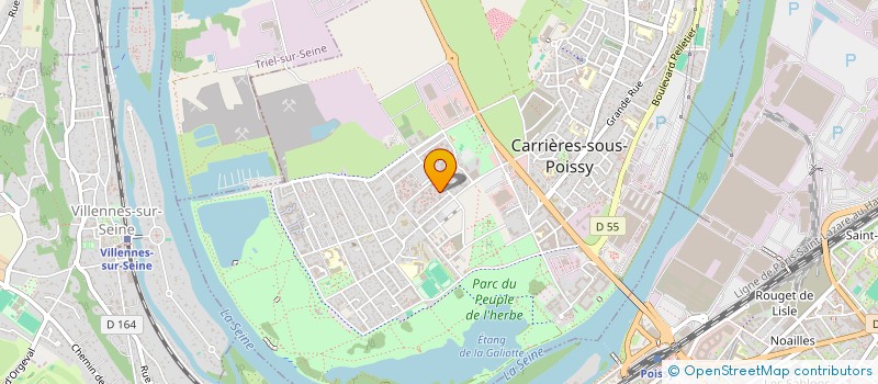 localisation de l'entreprise CMK-TRANS  CARRIERES-SOUS-POISSY