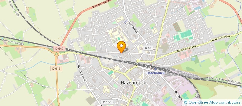 localisation de l'entreprise CML  HAZEBROUCK